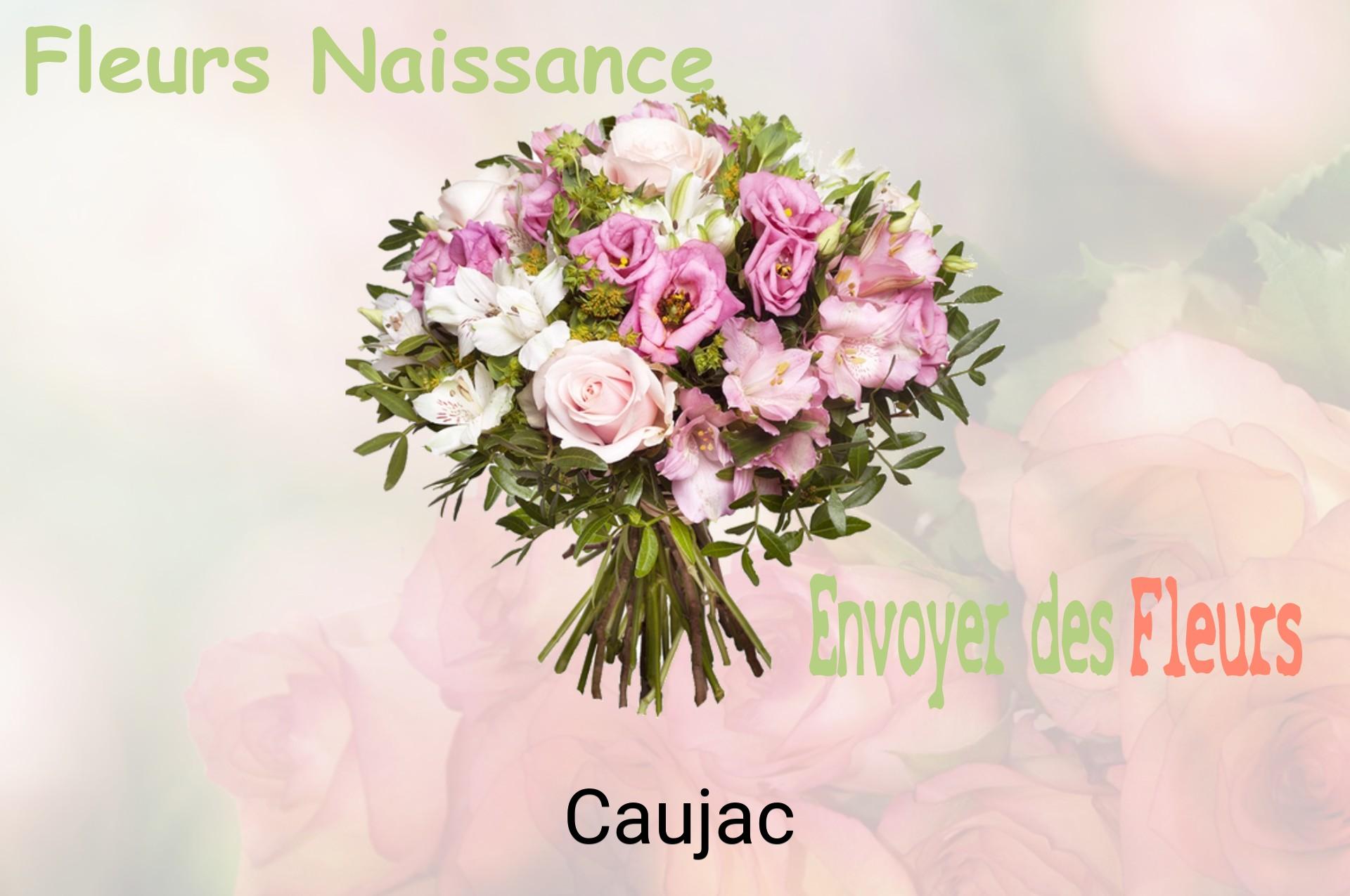 Bouquet de fleurs de naissance livré à Caujac